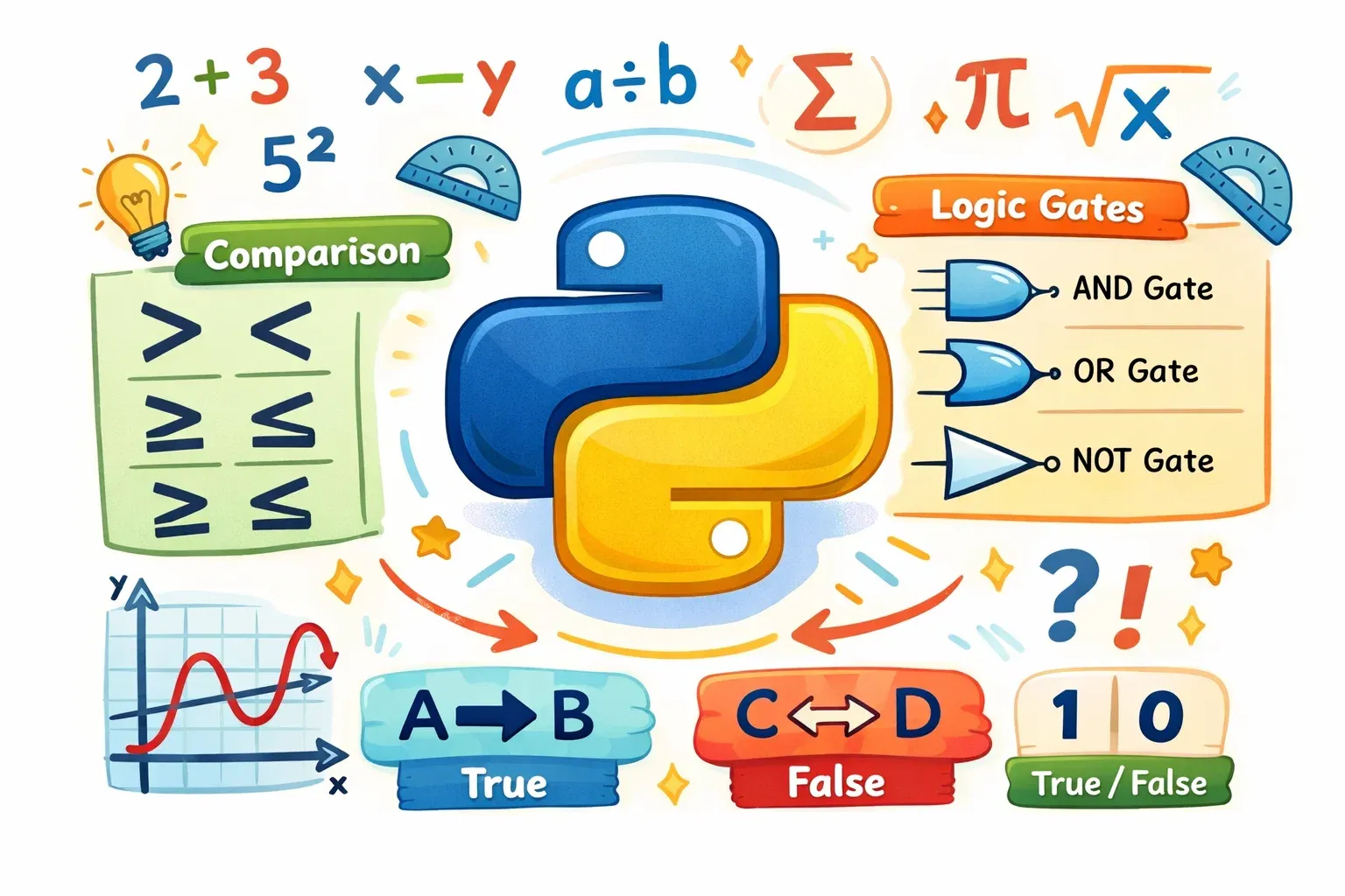 Python Operators: Arithmetic, Logical & Comparison