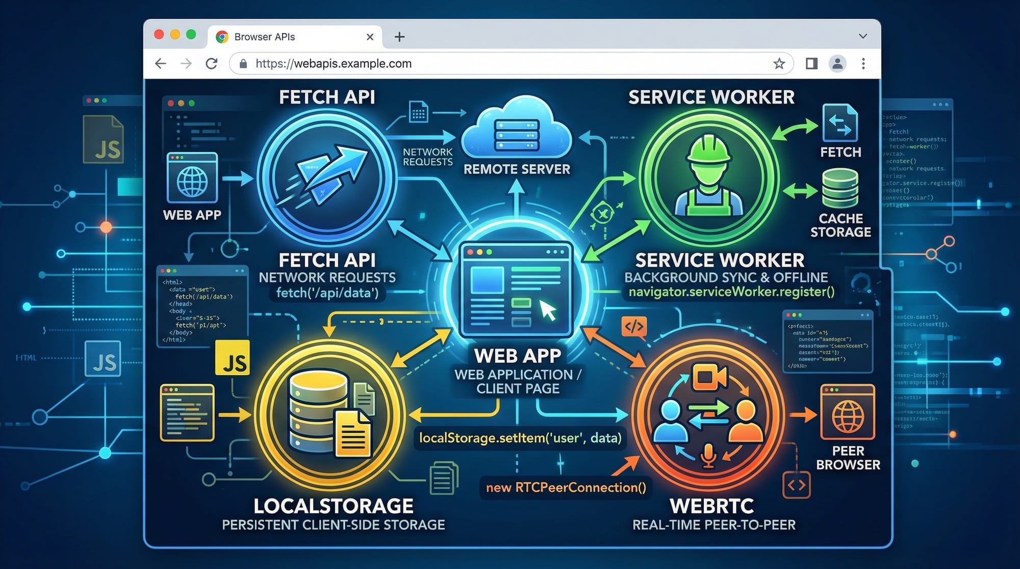 JavaScript Web APIs Fetch LocalStorage  WebWorkers & More