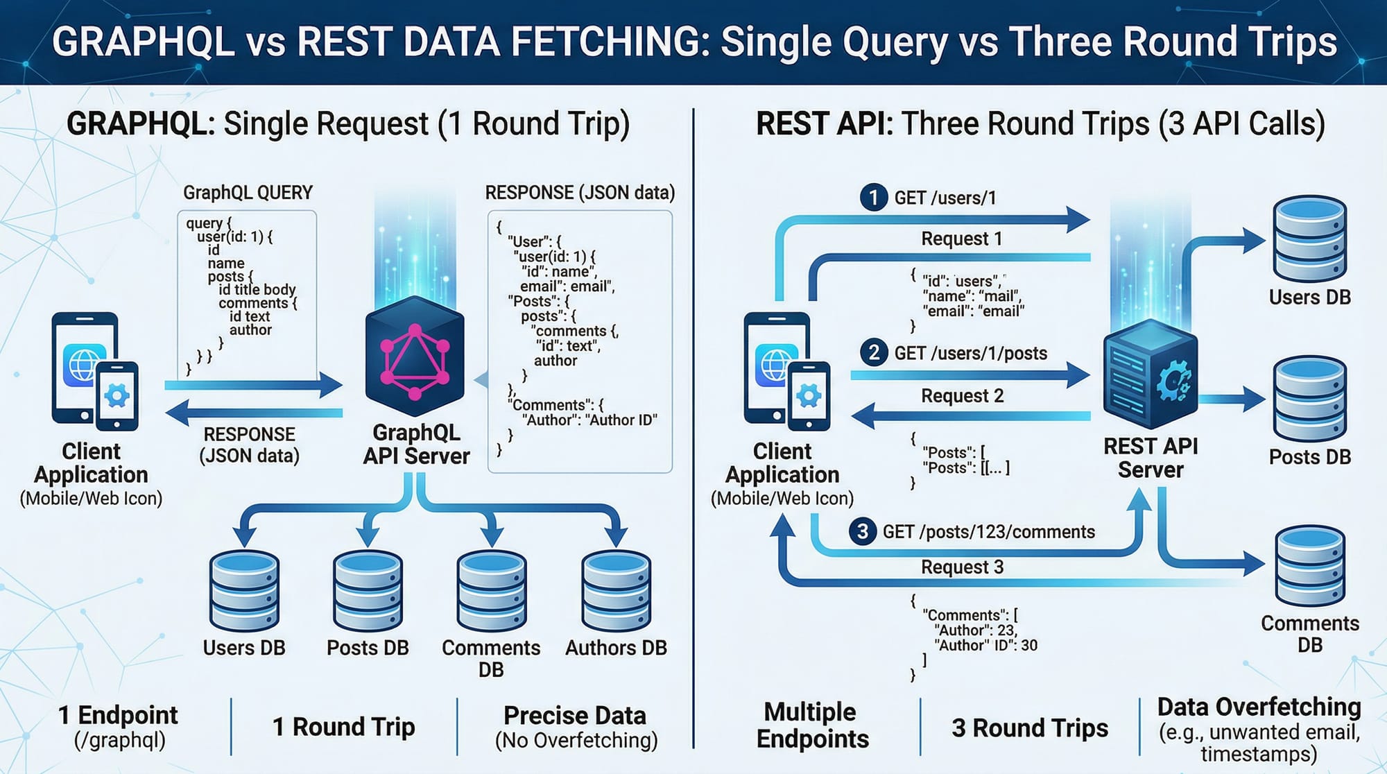 GraphQL vs REST API Differences & When to Use Each