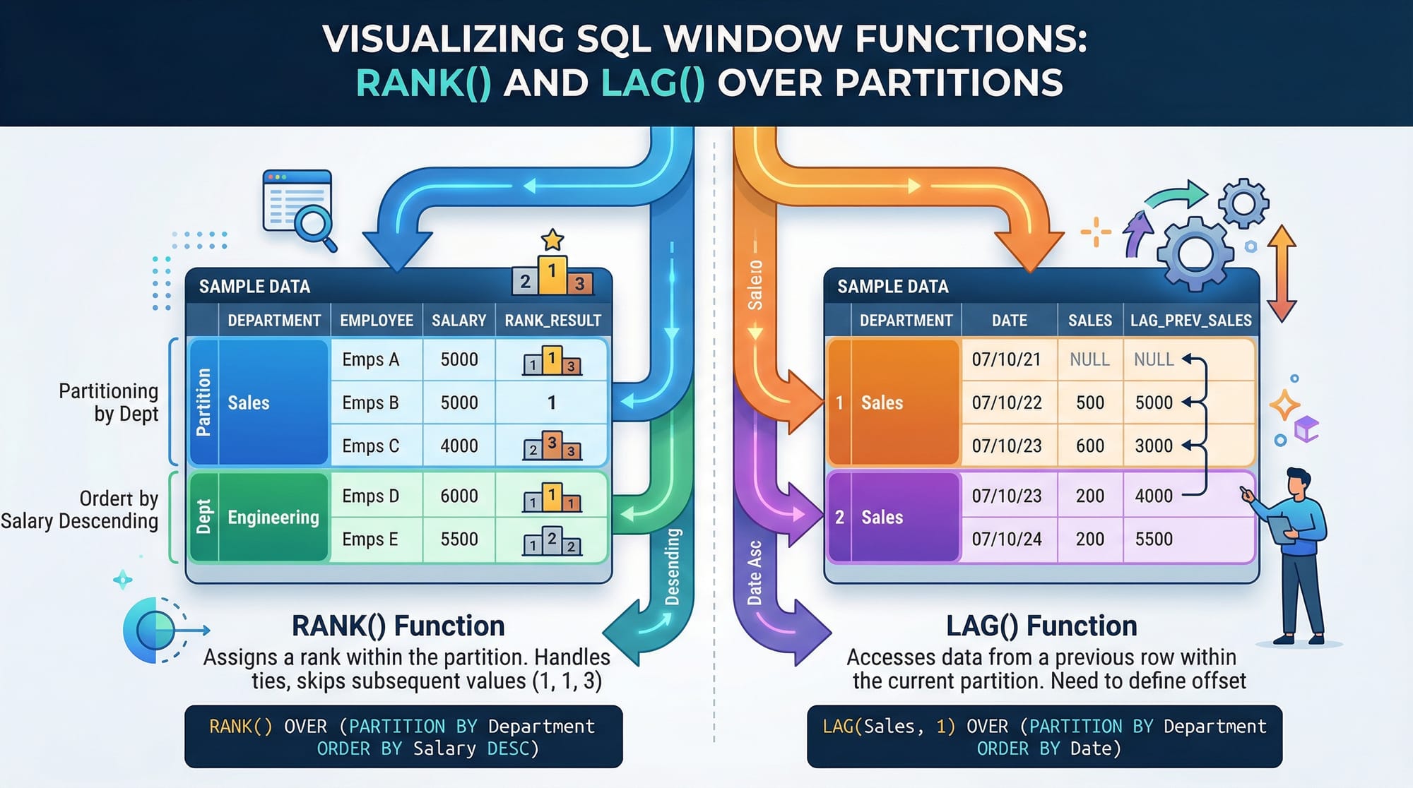 SQL for Data Analysis Window Functions CTEs & Analytics