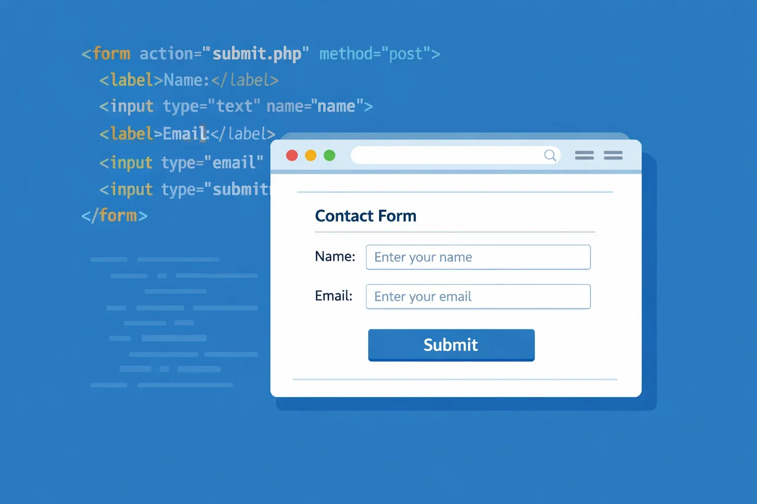 HTML Forms Input Fields  Buttons & Validation