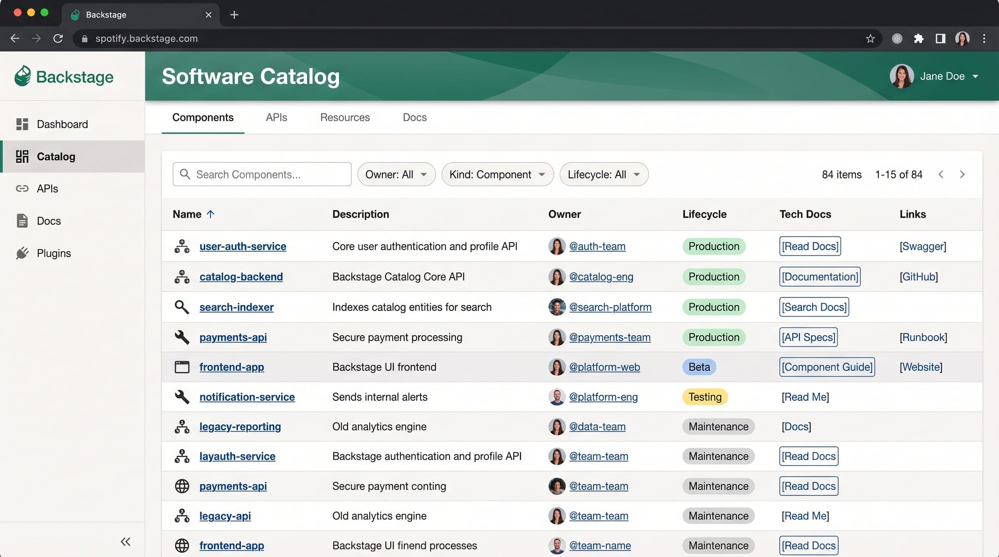 Backstage Tutorial Developer Portal by Spotify 2026