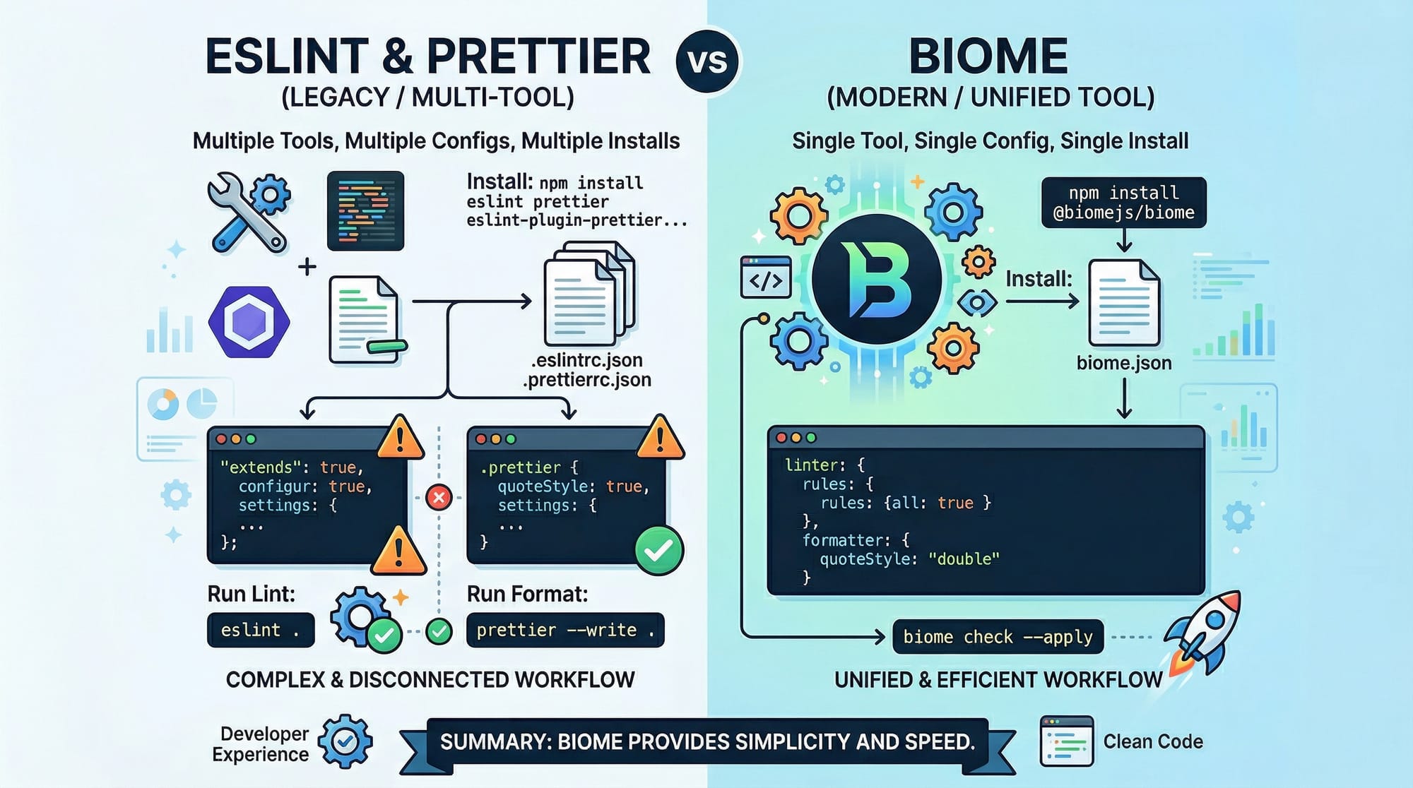 Biome Fast Linter & Formatter for JavaScript TypeScript