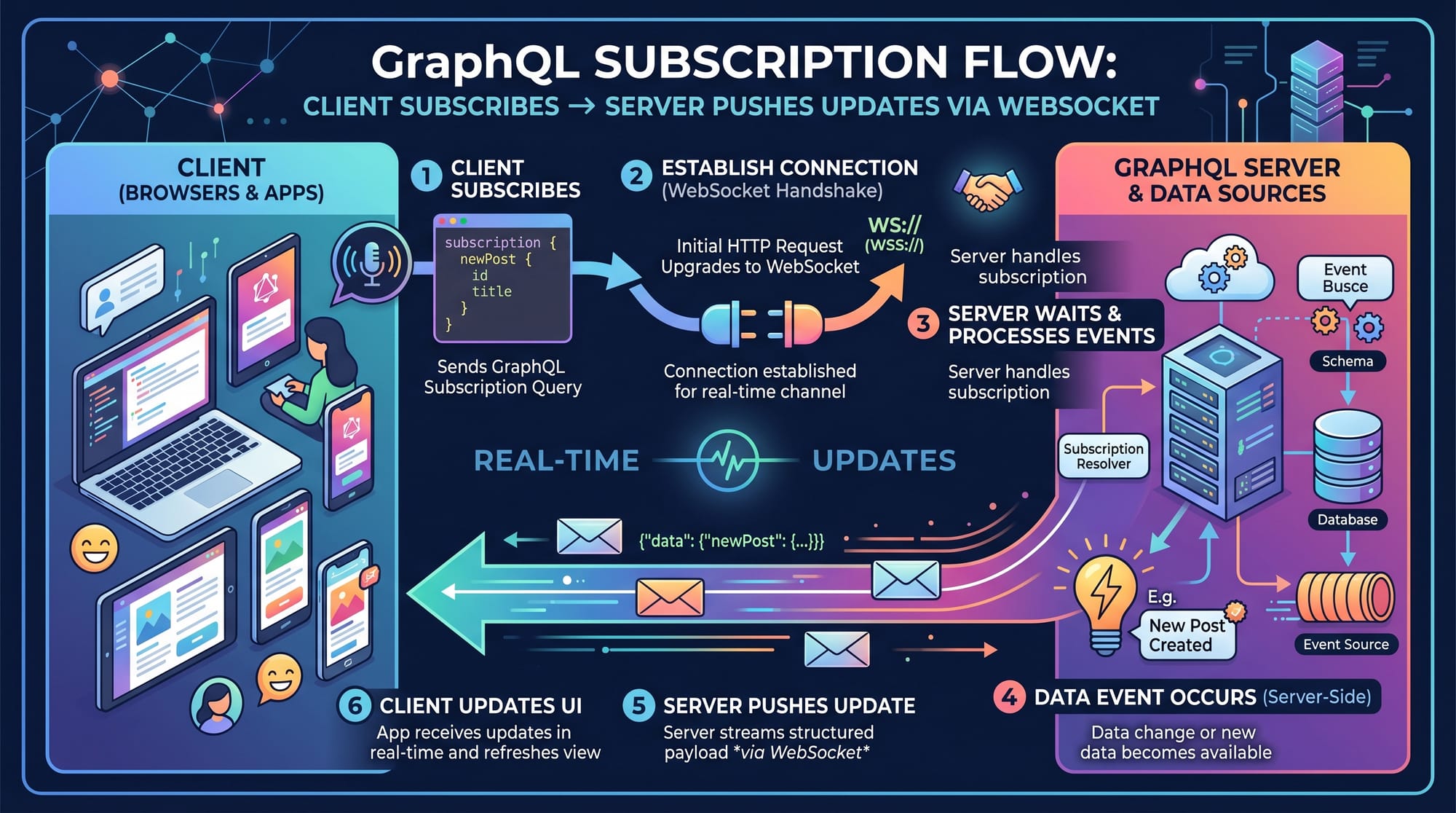 GraphQL Subscriptions Real Time Data with WebSockets
