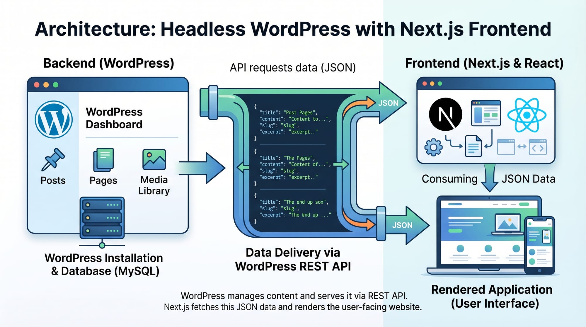 WordPress REST API Headless WordPress with React Next js