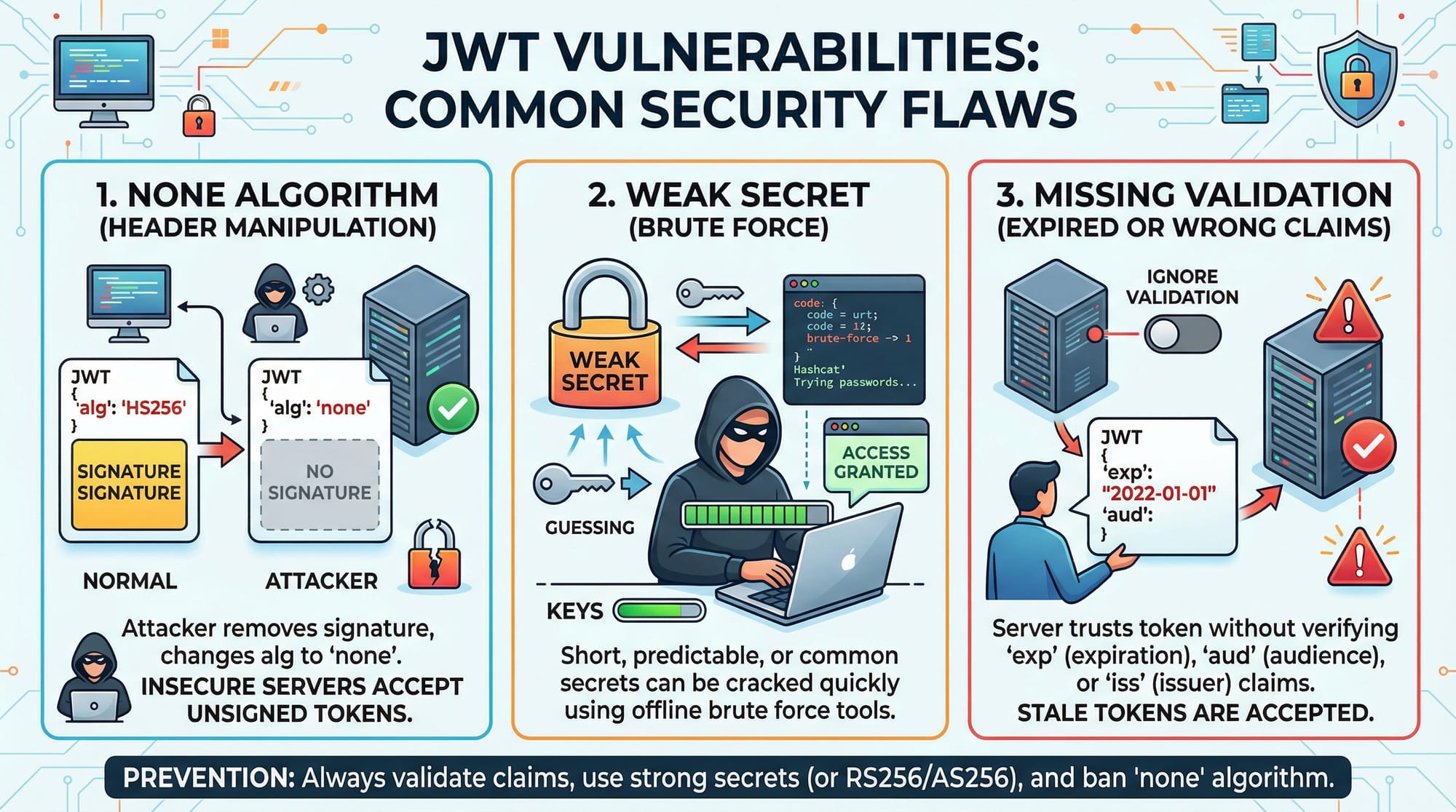 JWT Security Common Vulnerabilities & Best Practices