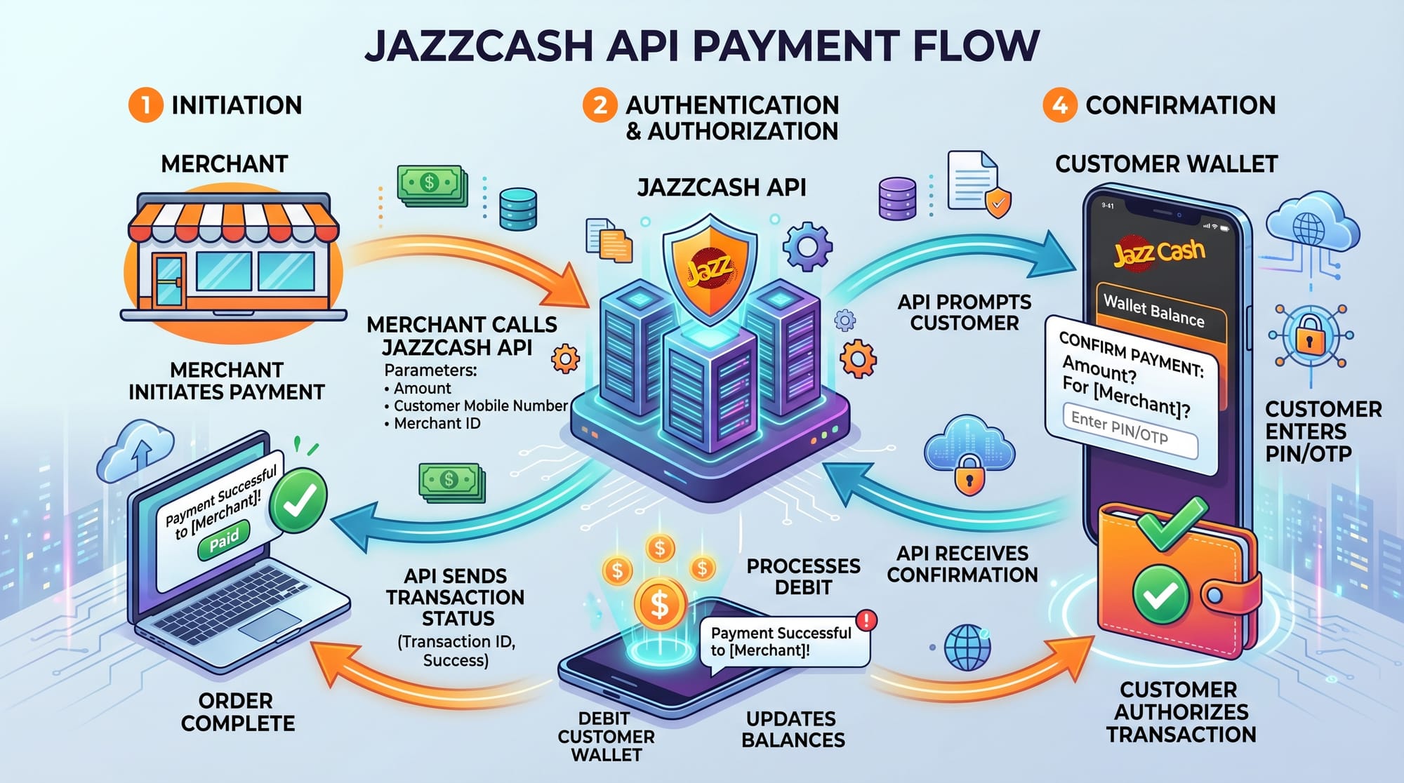 JazzCash & Easypaisa Integration Pakistani Payment Gateways