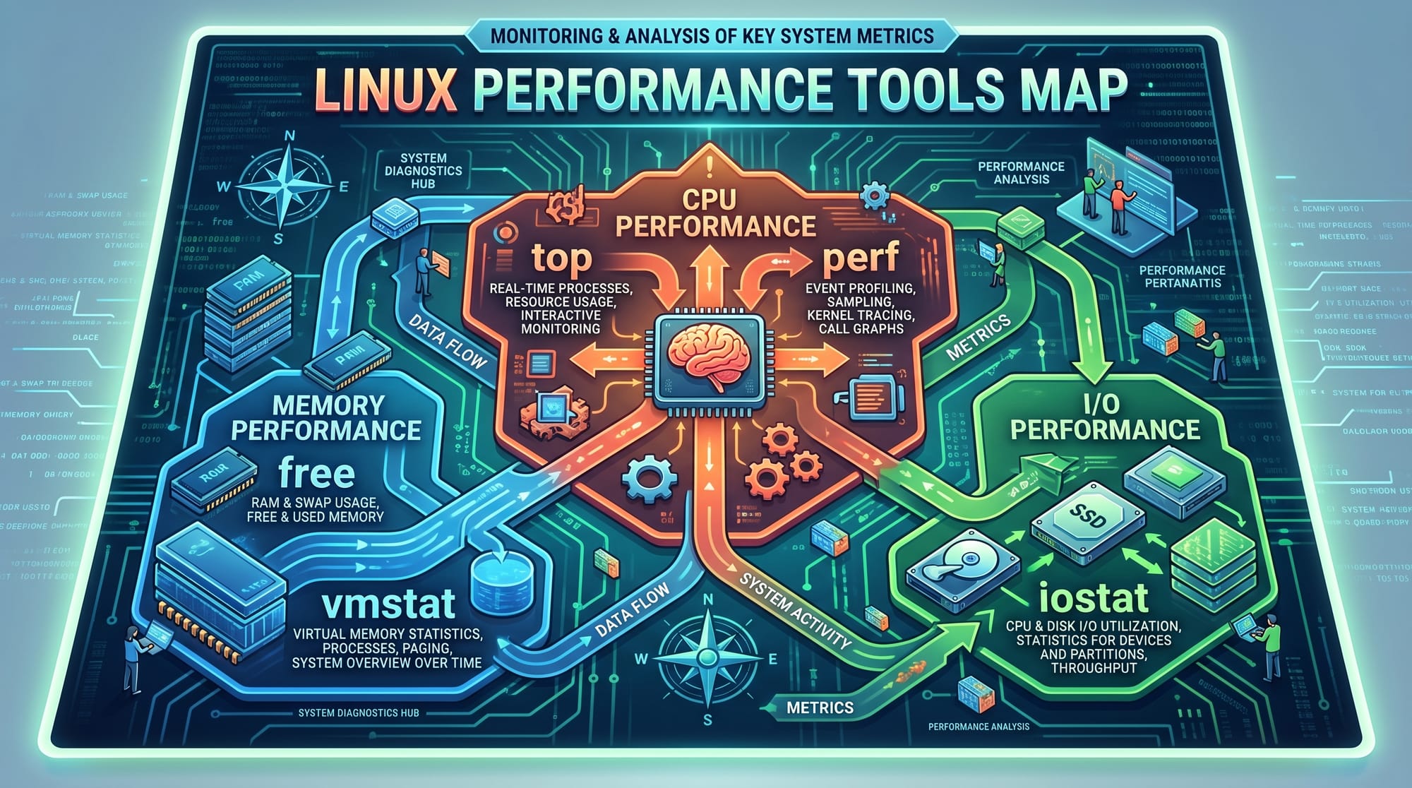 Linux Performance Tuning CPU Memory I/O & Networking
