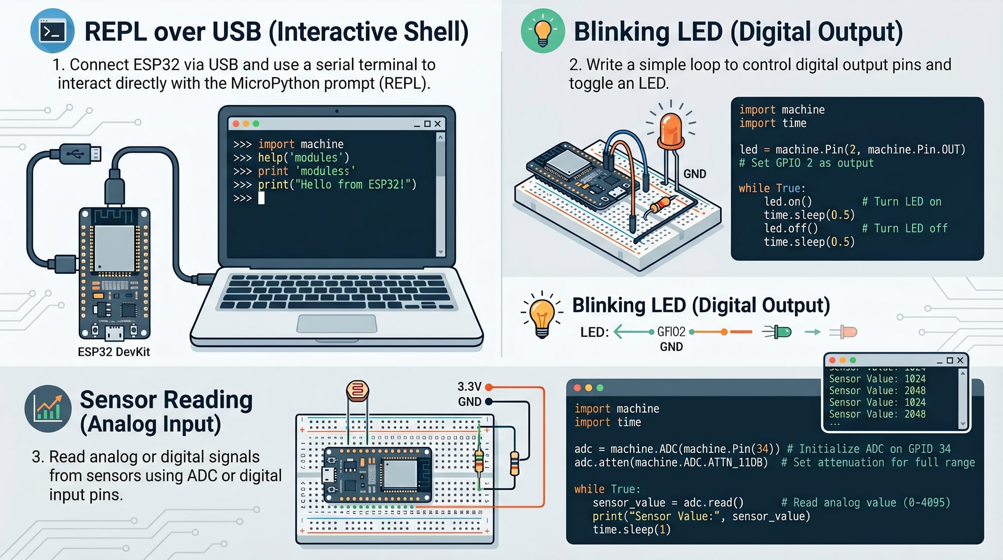 MicroPython Tutorial Program Microcontrollers with Python