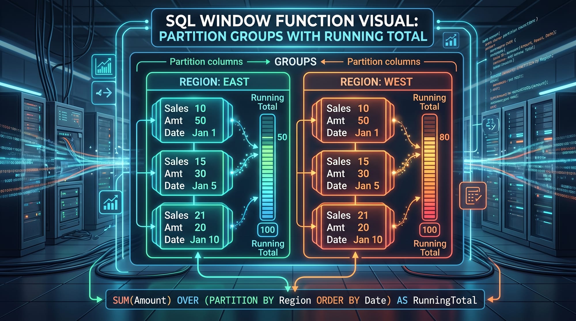 SQL Window Functions ROW NUMBER  RANK  LEAD & LAG