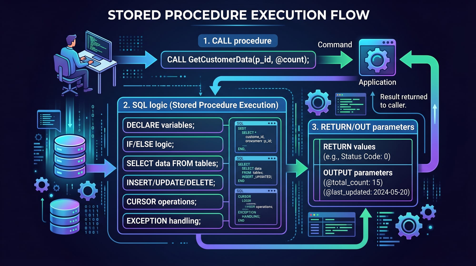 SQL Stored Procedures & Functions MySQL & PostgreSQL