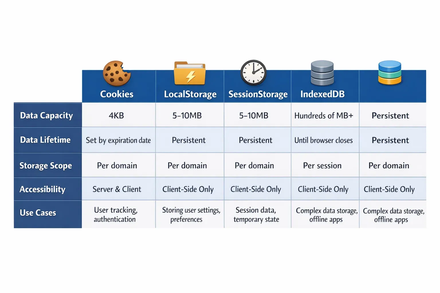 Cookie Session & LocalStorage Browser Storage Guide