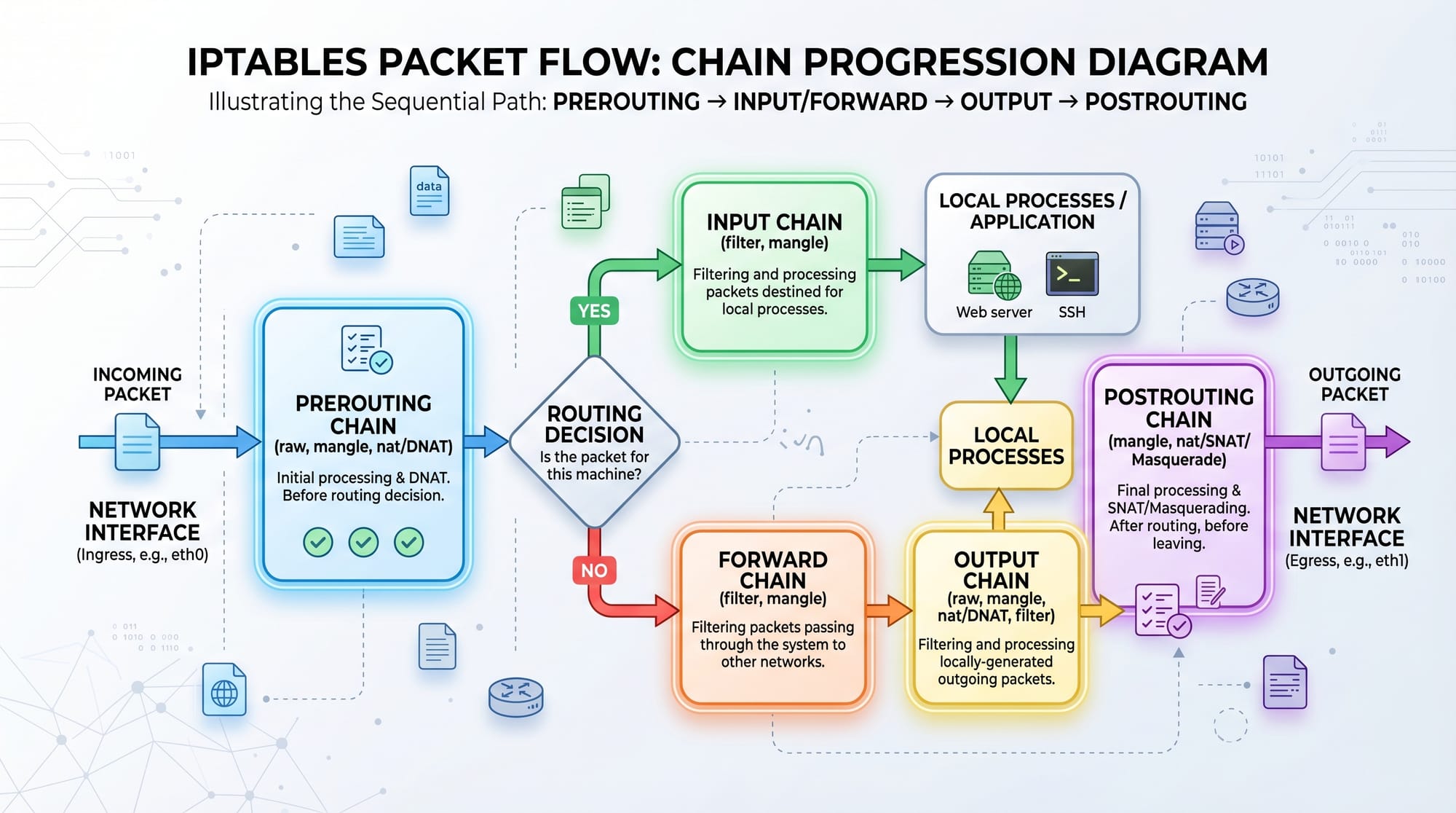 Linux Networking iptables firewalld & Network Configuration